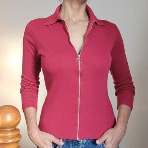 United Colors of Benneton Vintage (1992) -Wool zip sweater